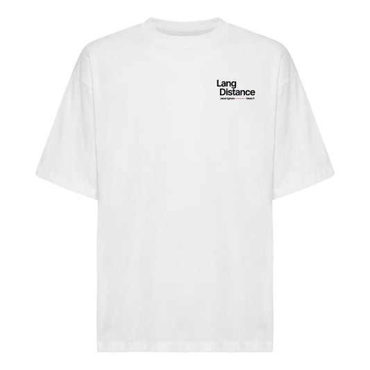 Lang Distance Oversize Tee Hvid