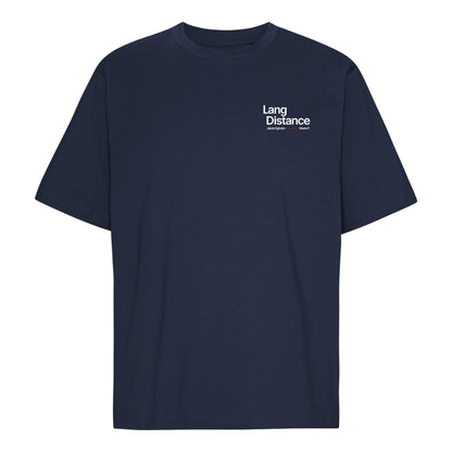 Lang Distance Oversize Tee Navy