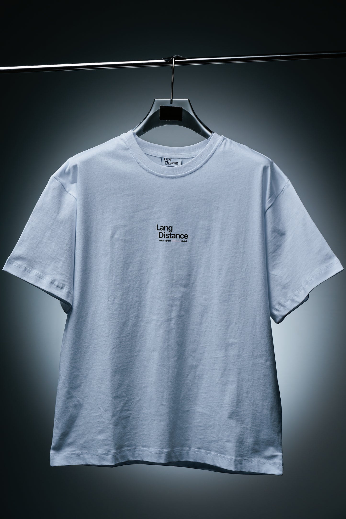 "Klamphuggerbenzin" - Lang Distance Box Fit T-shirt