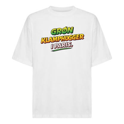Grøn klamphugger i Paris - Lang Distance Box Fit T-shirt